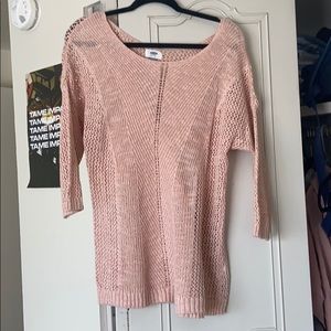 Peachy Pink Knit Sweater